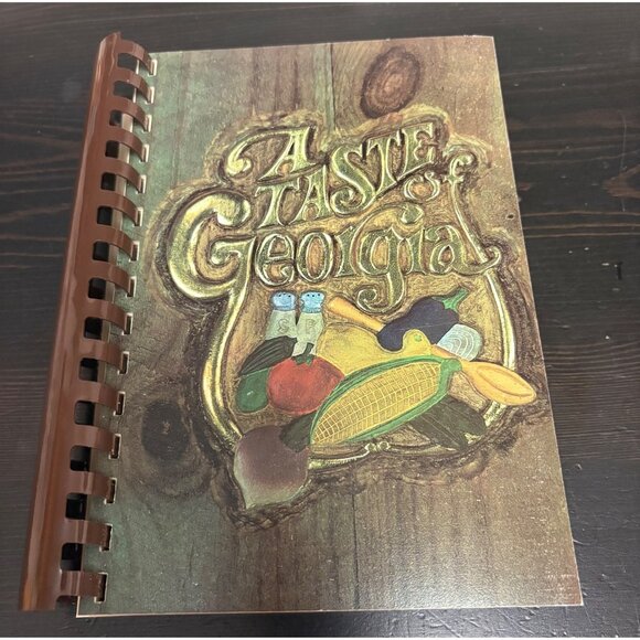 A Taste Of Georgia Spiral-Bound Cookbook By Newnan Junior Service League 1977 - Picture 1 of 11
